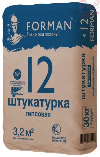 Штукатурка гипсовая Forman 12, 30кг (5-30мм)