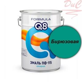 ЭМАЛЬ ПФ-115 алкидная FORMULA Q8 Бирюзовая 20кг