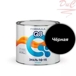 ЭМАЛЬ ПФ-115 алкидная FORMULA Q8 Черная 1,9кг