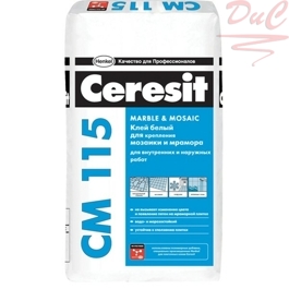 Ceresit СМ-115 Белый клей для мозаики и мрамора (фасовка 3кг)