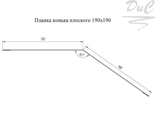 Конек 190/190/2500 сигнально-синий