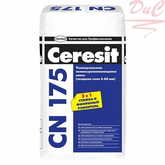 Ceresit CN-175 Универсальная самовыравнивающая смесь 3кг
