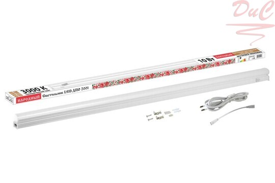 Светильник LED ДПО 2001 10Вт 3000К IP40 872мм Народный TDM