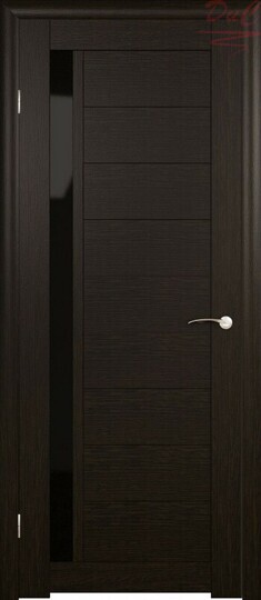 Дверное полотно остекленное М106-т ЭКО Венге 600*2000 (Мебель древ)