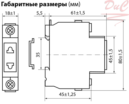 Розетка РД-47 1Р 10А TDM