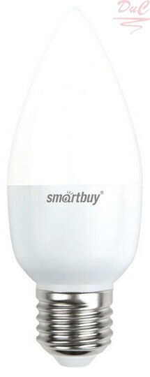 Лампа светодиодная LED C-37 5Вт 4000К Е27 Smartbuy