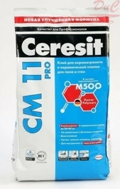 Ceresit СМ-11 PRO Клей для плитки для внутр. и наружн. работ 3кг