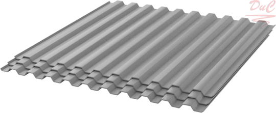 Профнастил С-21 0,35 оцинкованный 1,051*2,0м