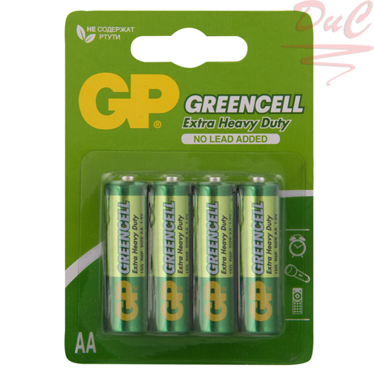 Батарейка GP Greencell 15G-2CR4 AA 4шт